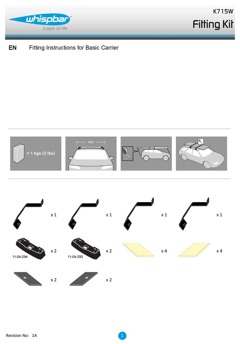 Whispbar K715W Fitting instructions