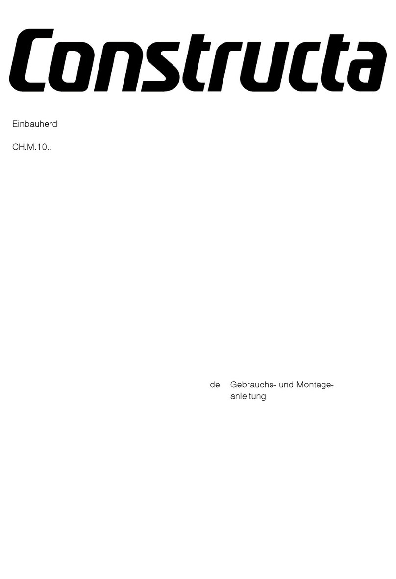 CONSTRUCTA CH M 10 Series instruction manual
