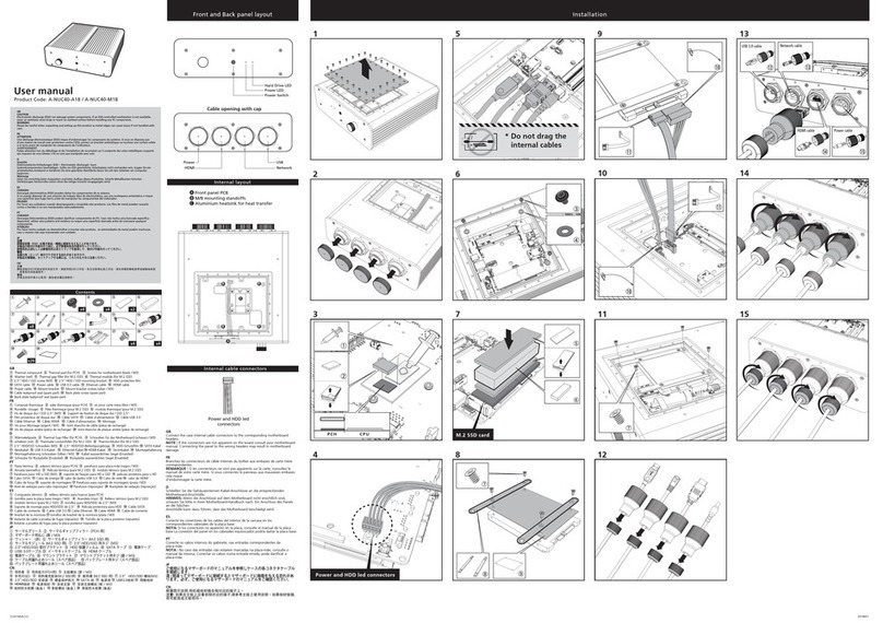 Akasa A-NUC40-M1B User manual Akasa A-NUC40-M1B User manual
