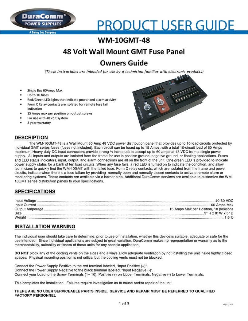 DuraComm WM-10GMT-48 Product user guide