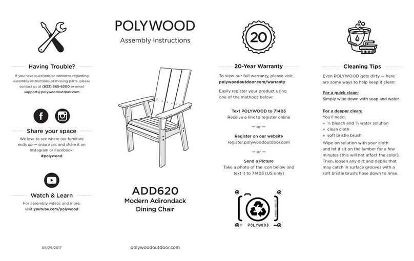Polywood ADD620 Assembly instructions
