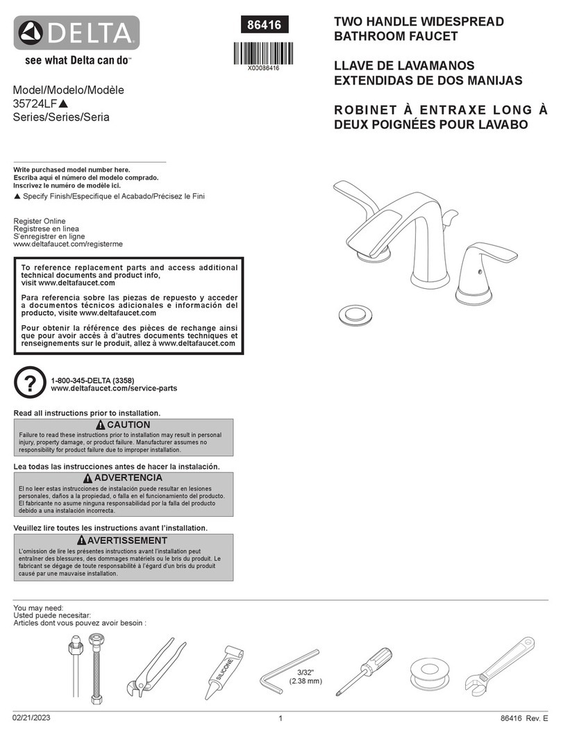 Delta Tolva 35724LF-SS-ECO User manual