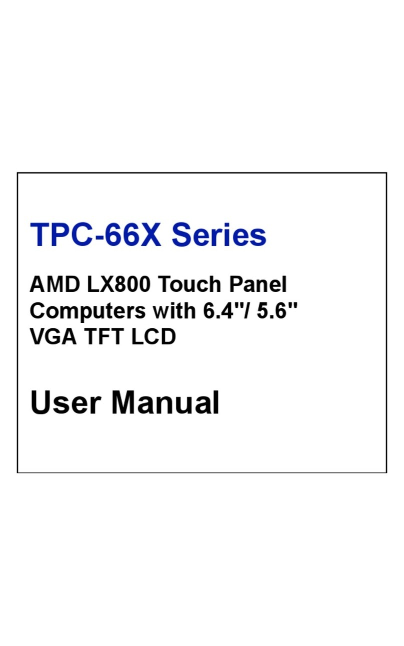 Advantech TPC-662G-B1E User manual Advantech TPC-662G-B1E User manual