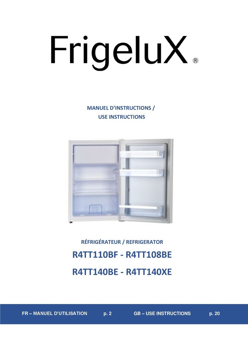 Frigelux R4TT110BF Operating and maintenance manual