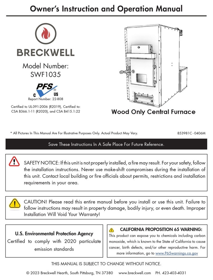 Breckwell SWF1035 Owner’s Instruction and Operation Manual