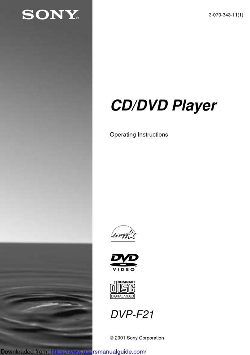 Sony DVP-F21S User manual