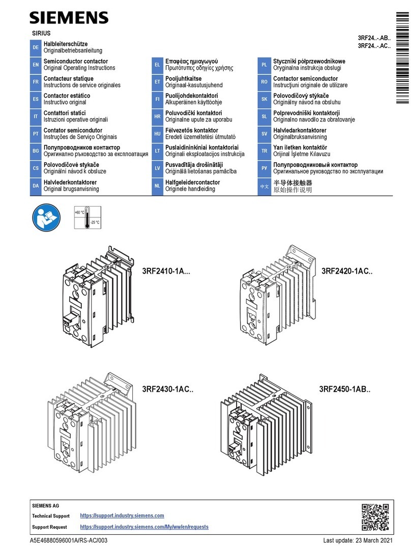 Siemens SIRIUS 3RF24 AB Series User manual