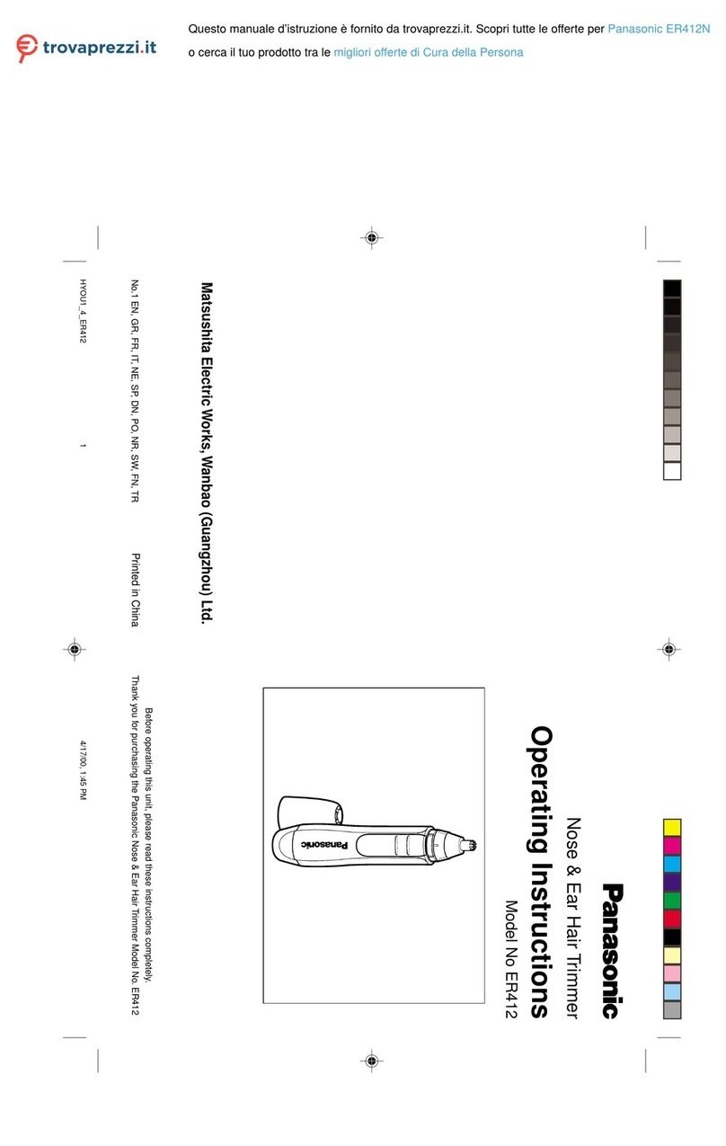 Panasonic ER412N User manual
