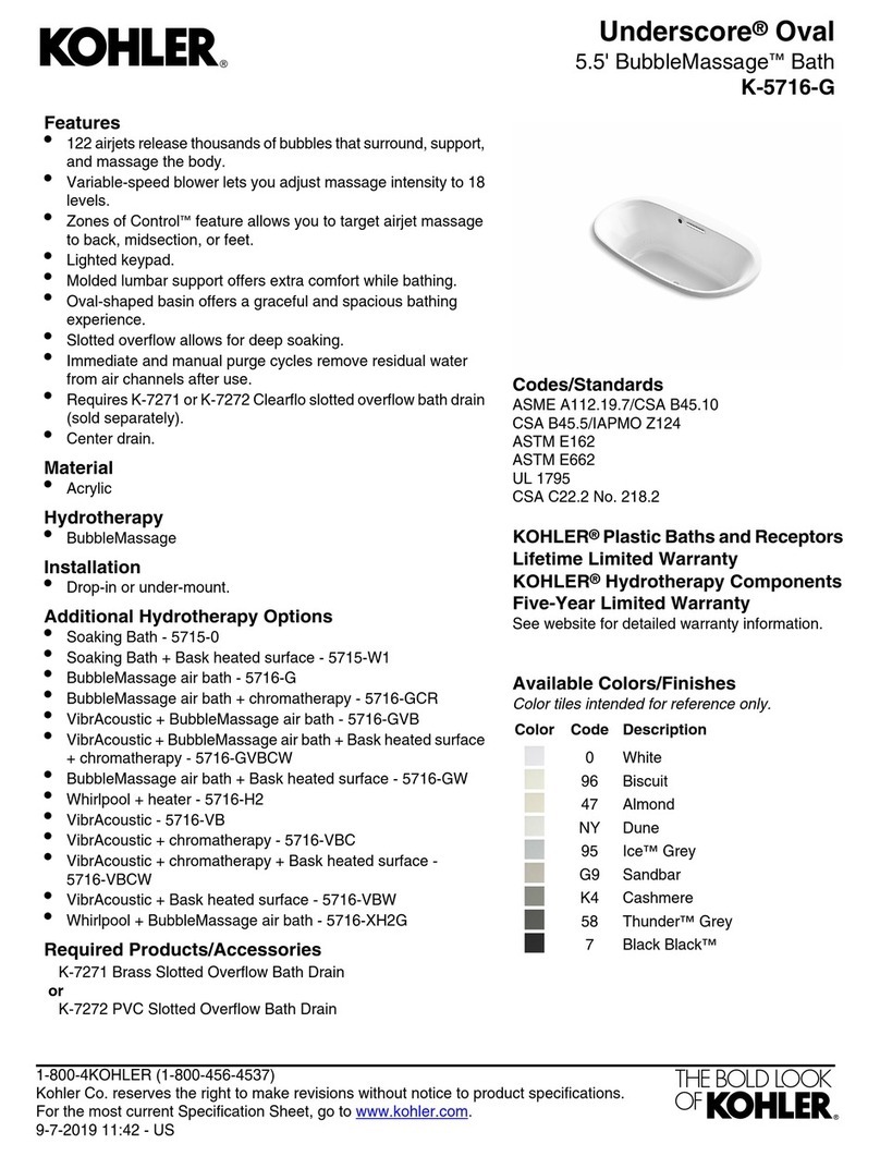 Kohler Underscore K-5716-G User manual