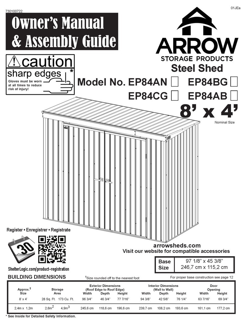 Arrow Storage Products EP84AN Instructions for use