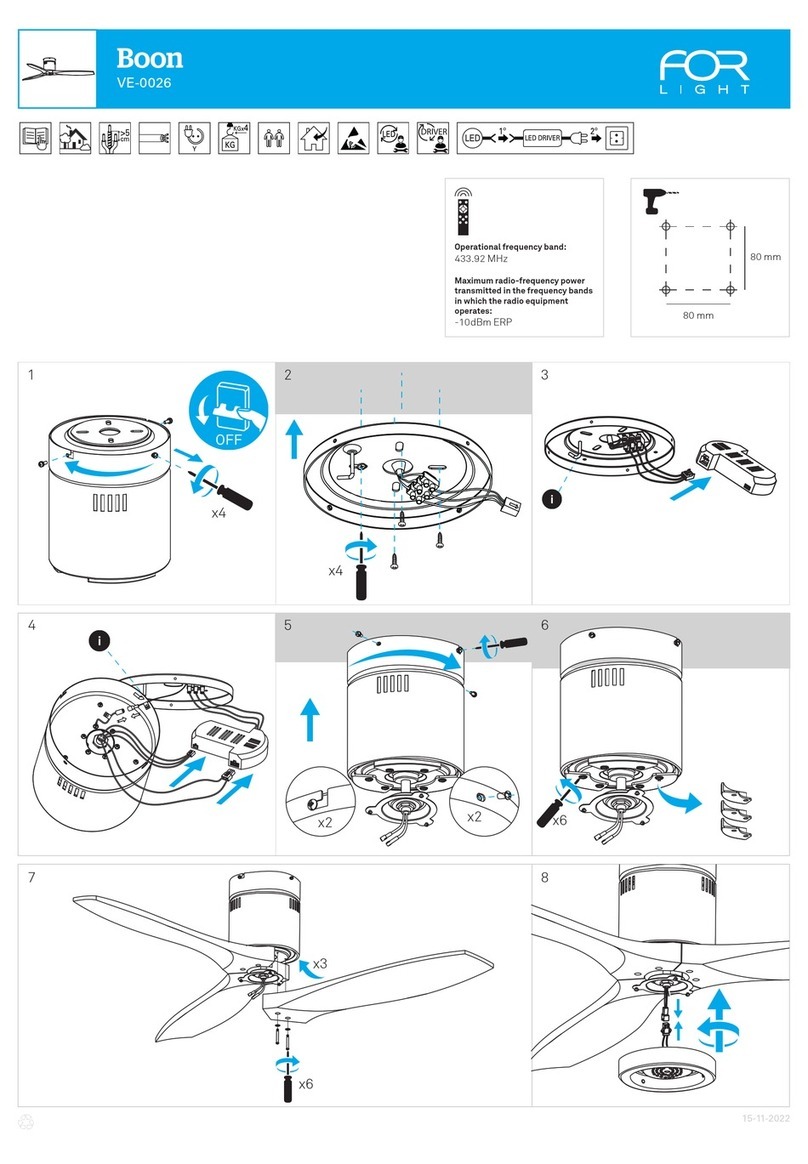FORlight Boon VE-0026 User manual
