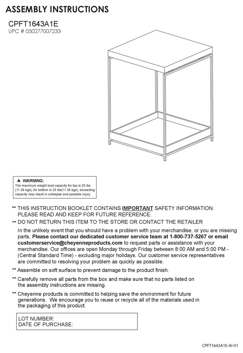 Cheyenne CPFT1643A1E Assembly instructions