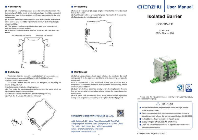 Chenzhu GS8535-EX user manual