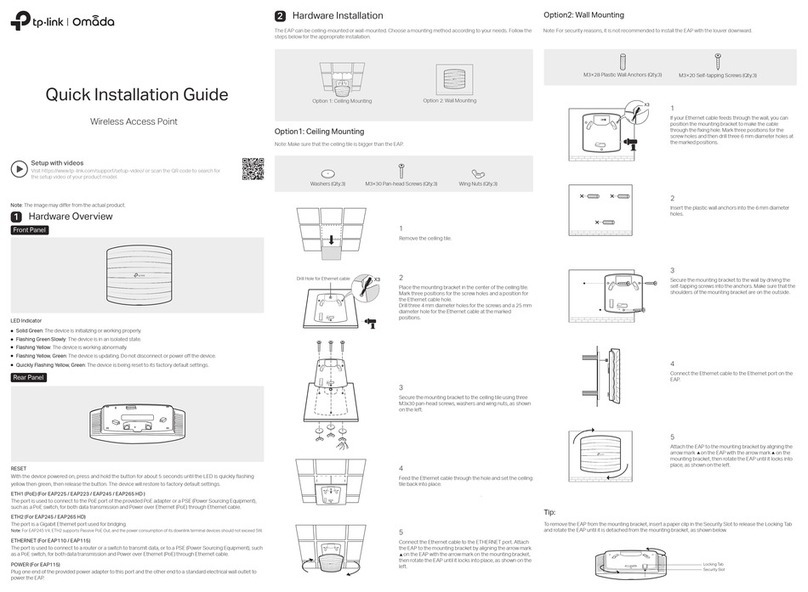 TP-Link Auranet EAP225 User manual
