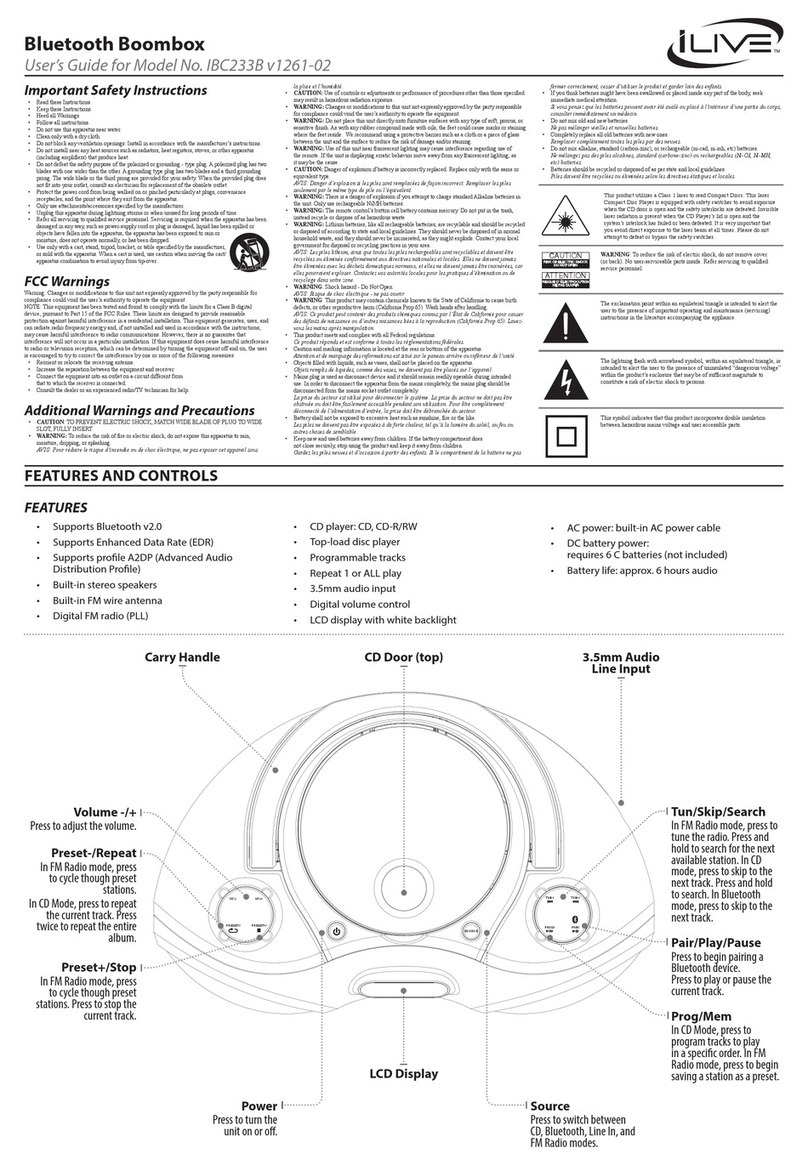 iLive IBC233B user guide