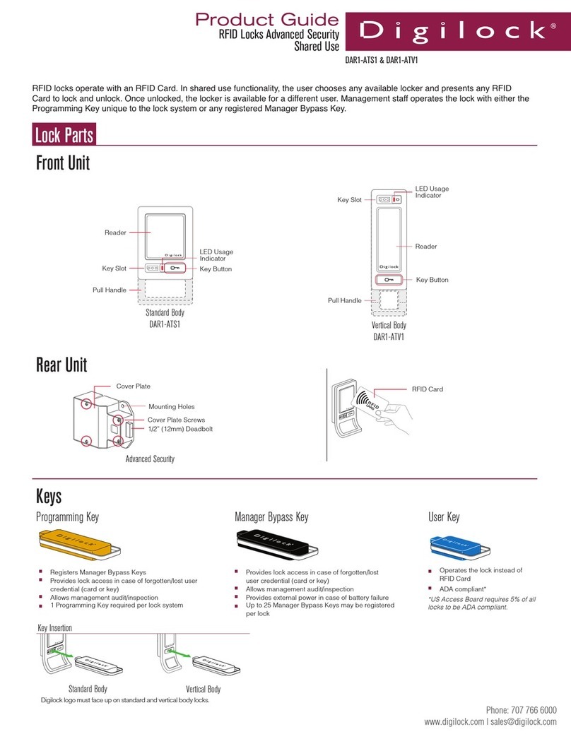 Digilock DAR1-ATS1 User manual