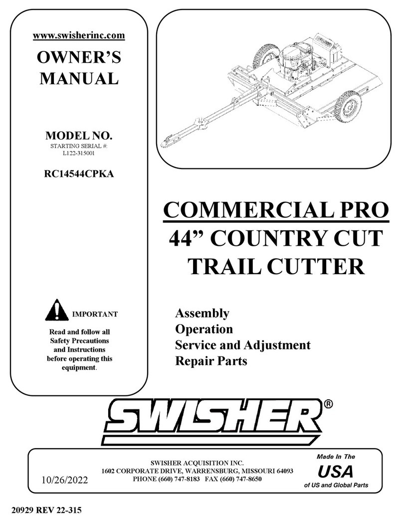 Swisher L122-315001 owner's manual