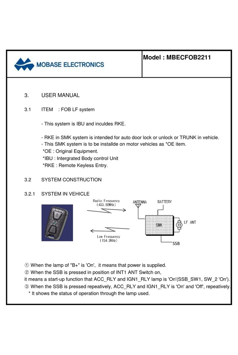 Mobase Electronics MBECFOB2211 user manual