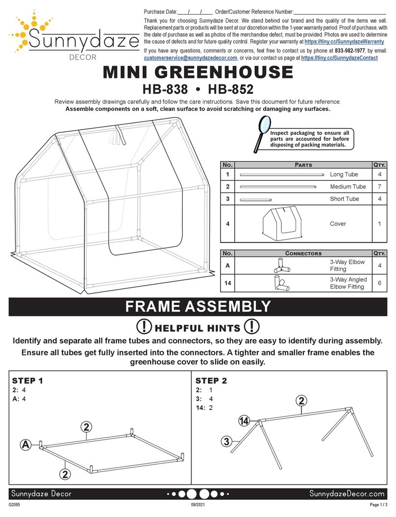 Sunnydaze Decor HB-838 Assembly instructions