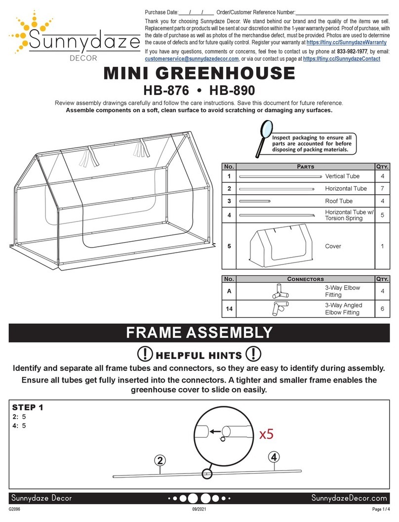 Sunnydaze Decor HB-876 Assembly instructions Sunnydaze Decor HB-876 Assembly instructions