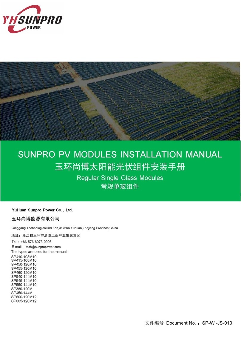 SUNPRO SP410-108M10 installation manual