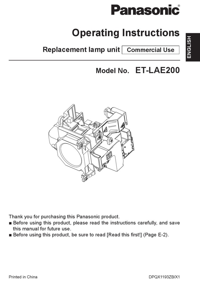 Panasonic ET-LAE200 operating instructions