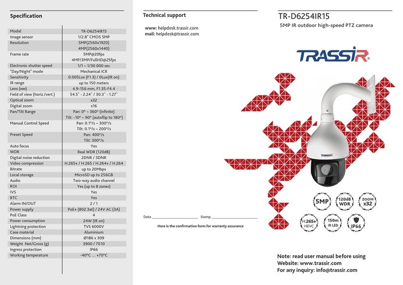 TRASSIR TR-D6254IR15 User manual