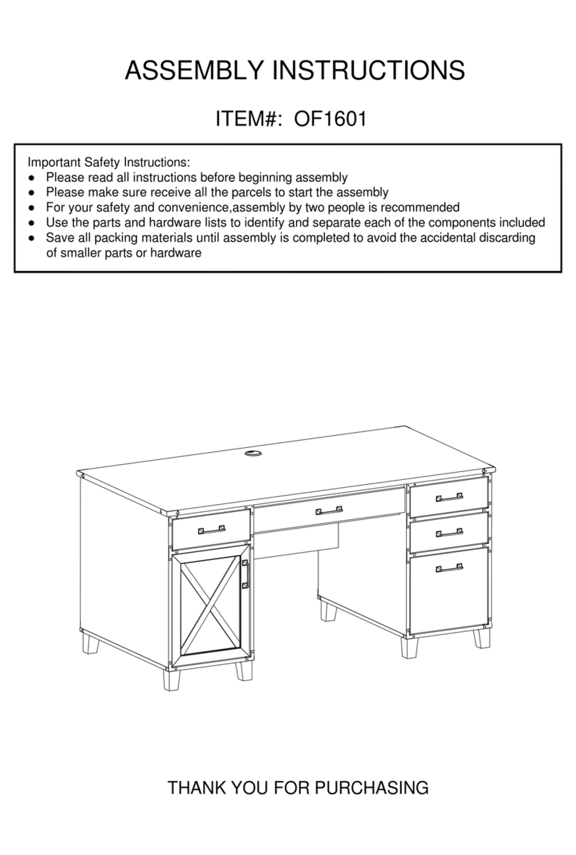 overstock OF1601 Assembly instructions