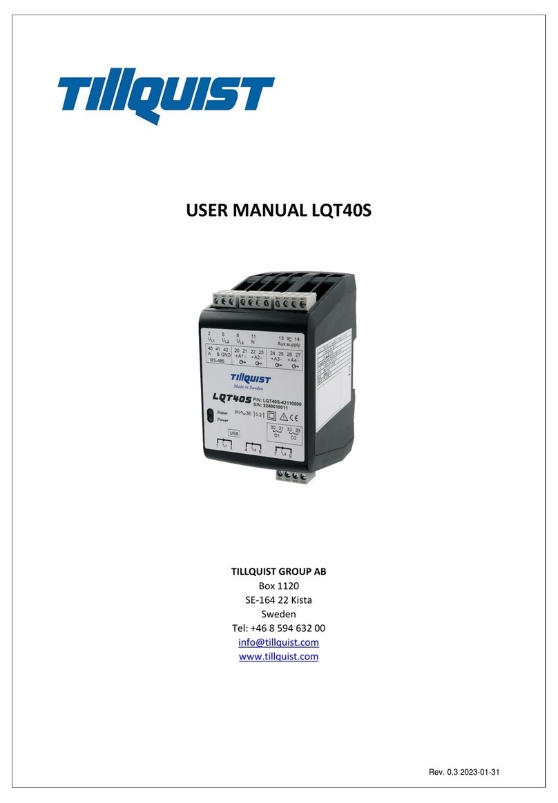 TILLQUIST LQT40S user manual