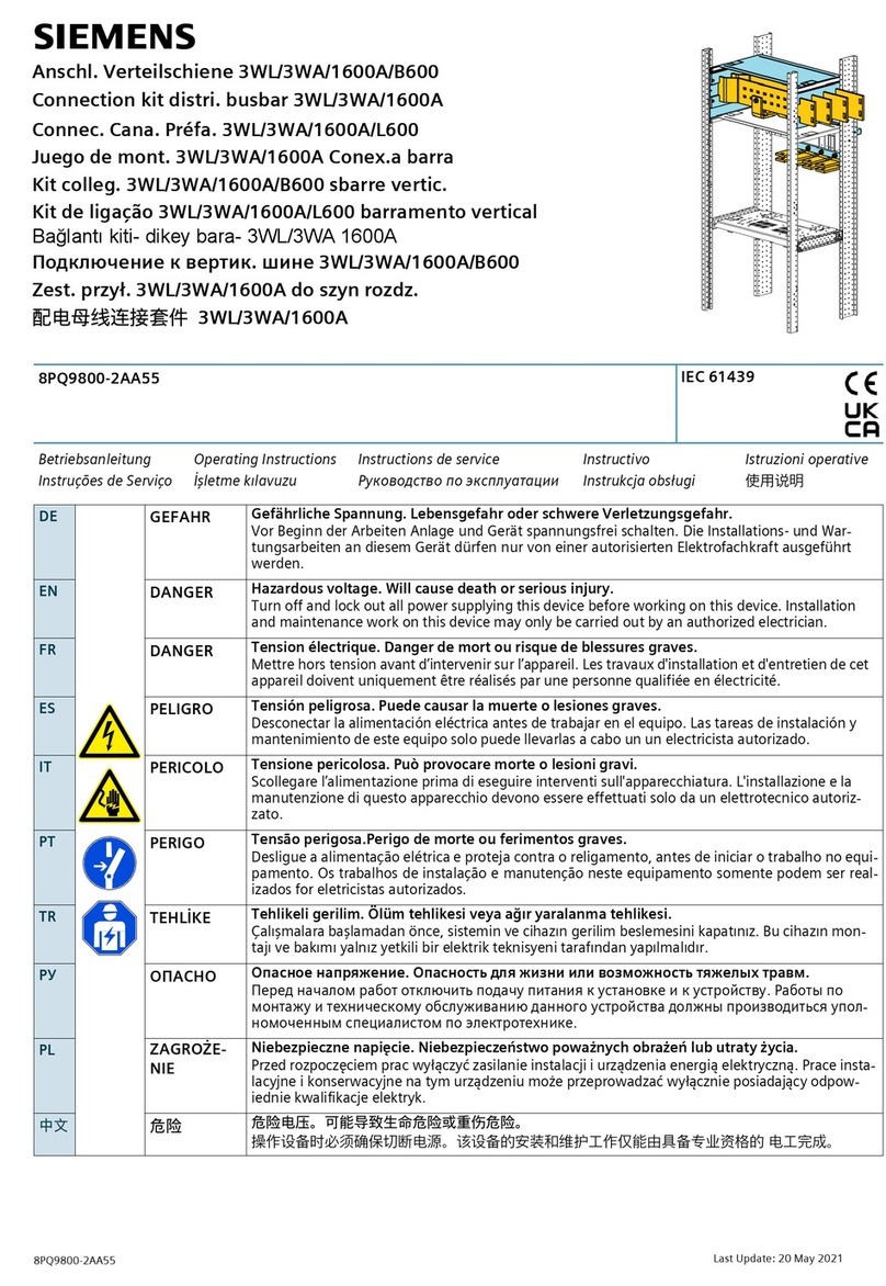 Siemens 1600A User manual