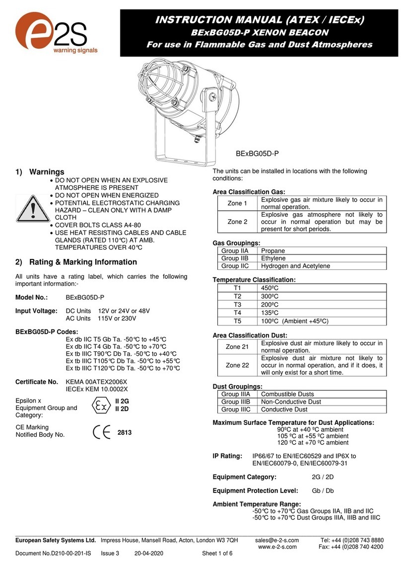 E2S BExBG05DPDC012 instruction manual