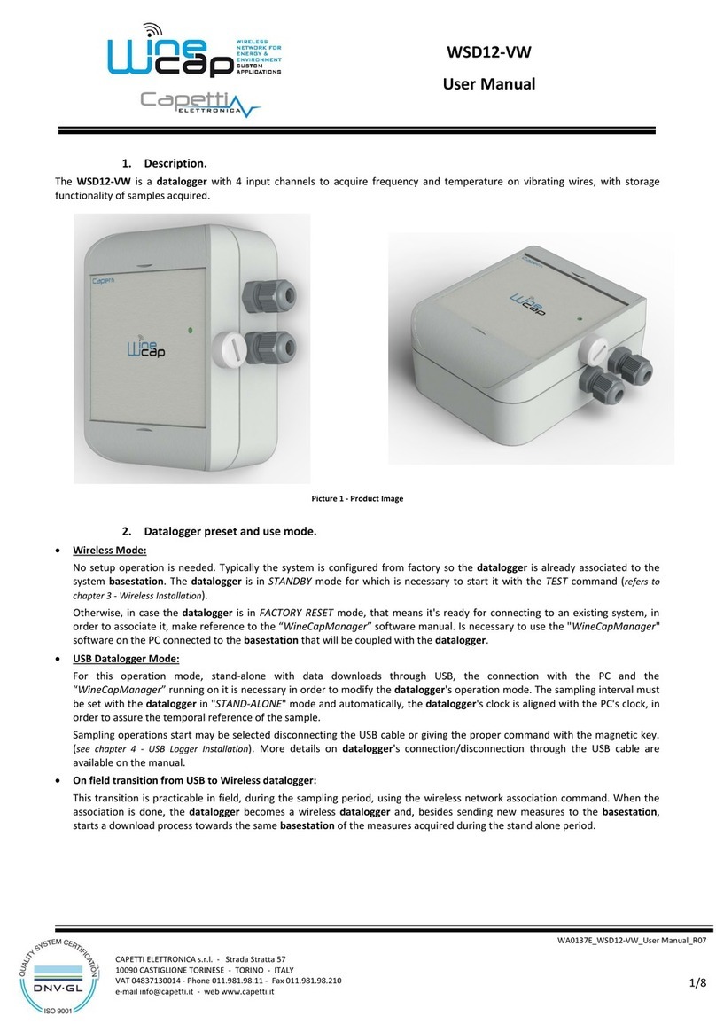 Capetti Elettronica WSD12-VW user manual