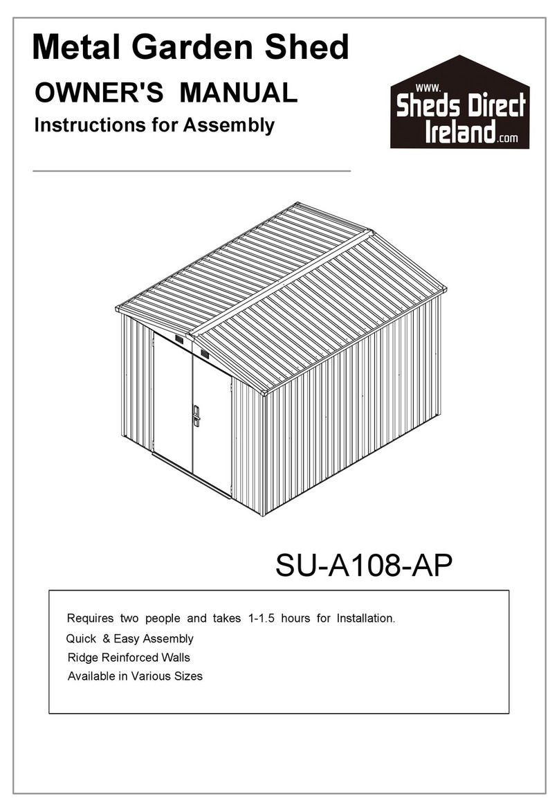 Sheds Direct Ireland SU-A108-AP owner's manual