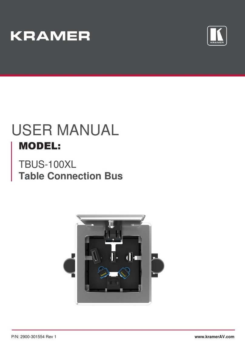 Kramer TBUS-100XL User manual