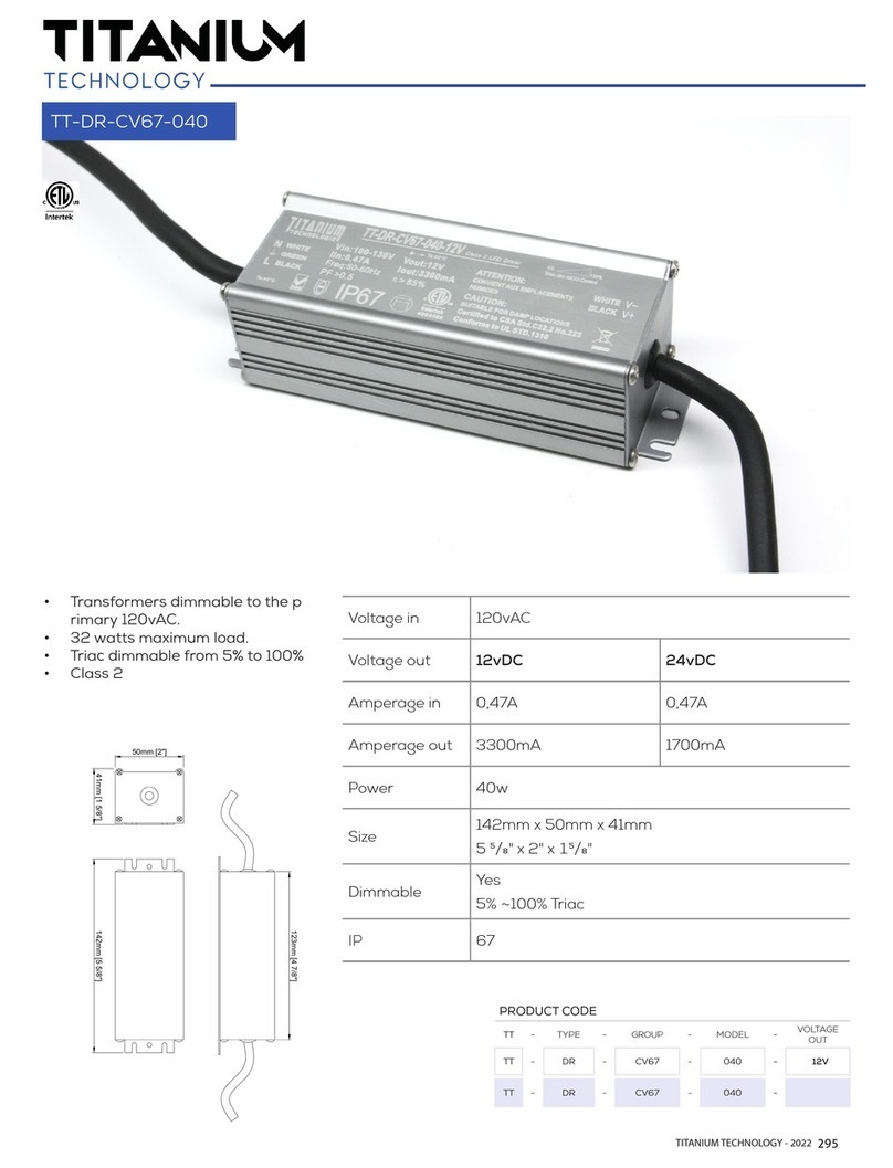 Titanium TT-DR-CV67-040 manual