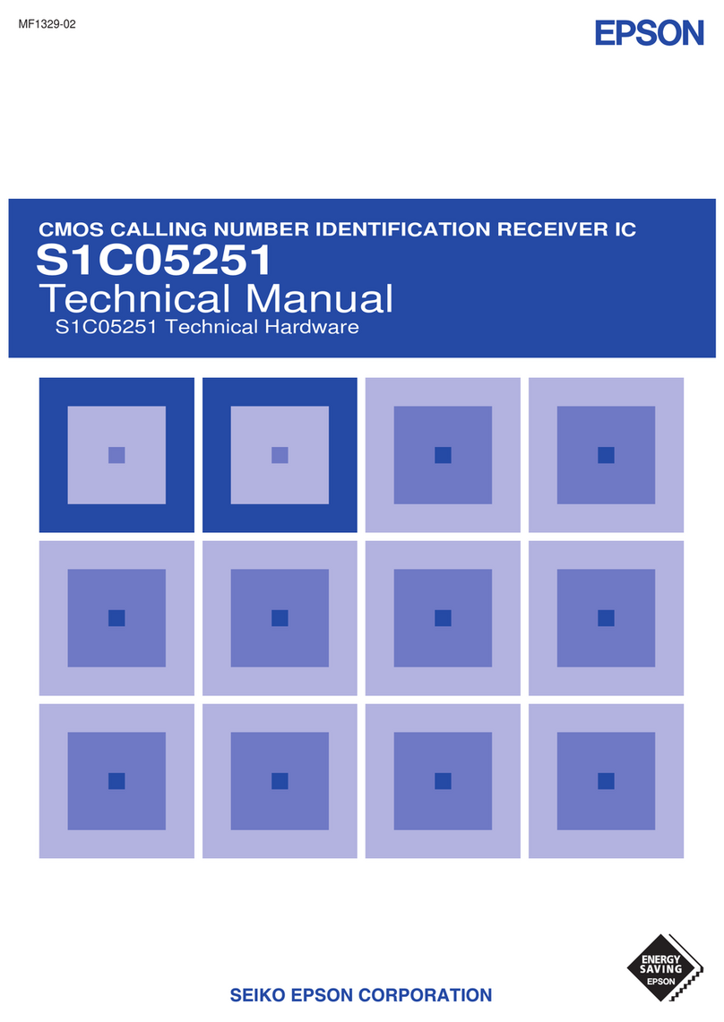 Epson S1C05251 User manual
