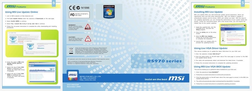 MSI R5970 Series User manual