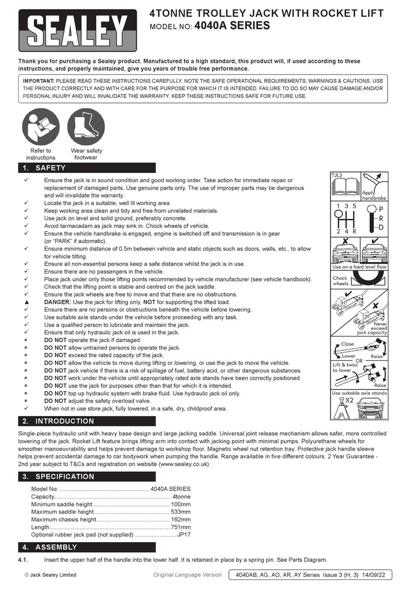 Sealey 4040A Series quick start guide