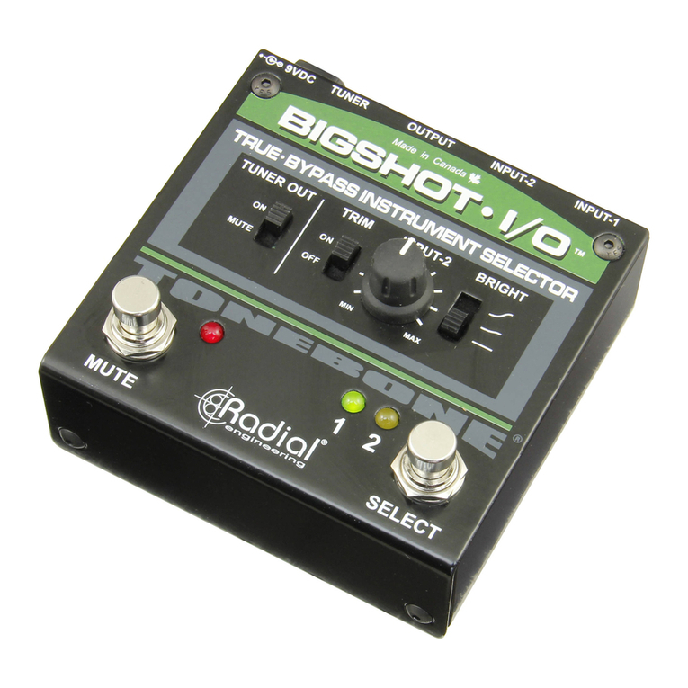 Radial Engineering BigShot i/o User manual
