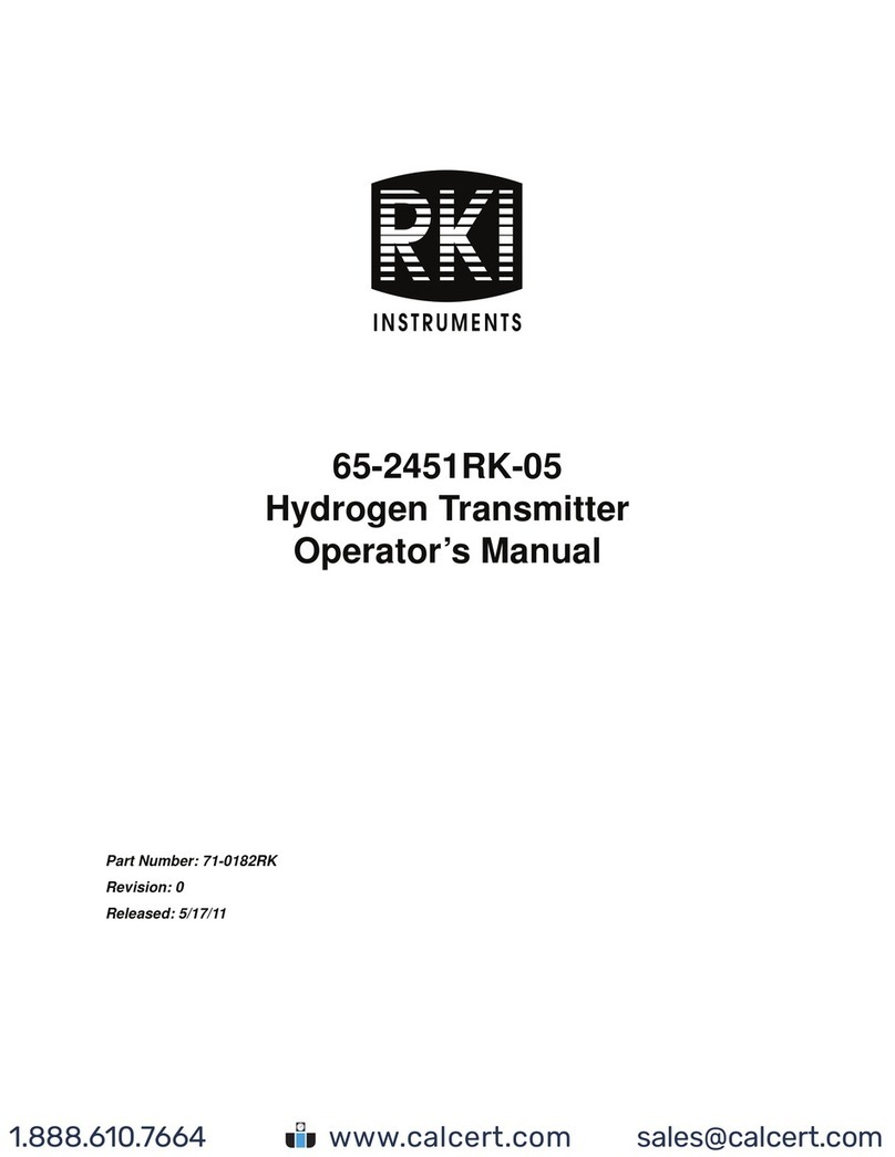 RKI Instruments 65-2451RK-05 User manual