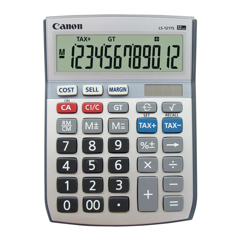 Canon LS-121TS user manual