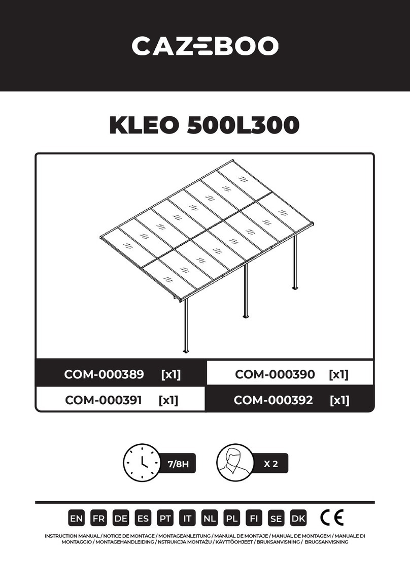 CAZEBOO KLEO 500L300 User manual