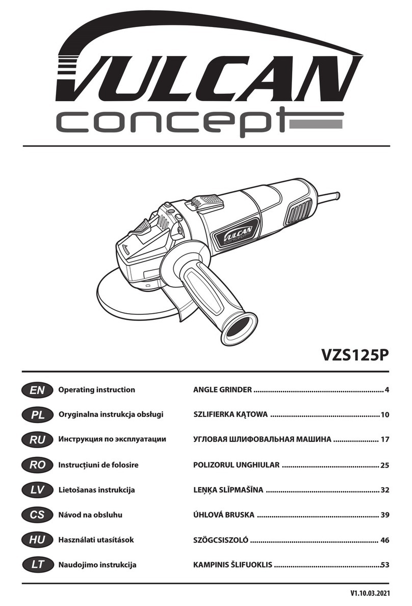 Vulcan Concept VZS125P User manual