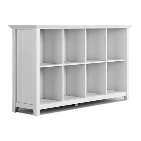 Simpli Home WyndenHall Brooklyn + Max AXCACA20-WH User manual