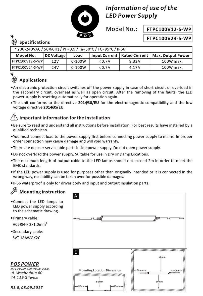 POS FTPC100V12-S-WP Specification sheet