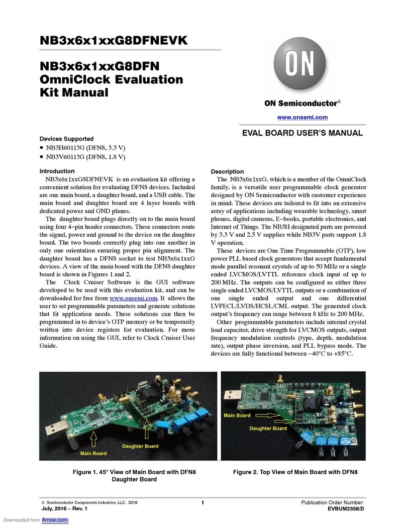 ON Semiconductor OmniClock NB3 6 1 G8DFN Series manual