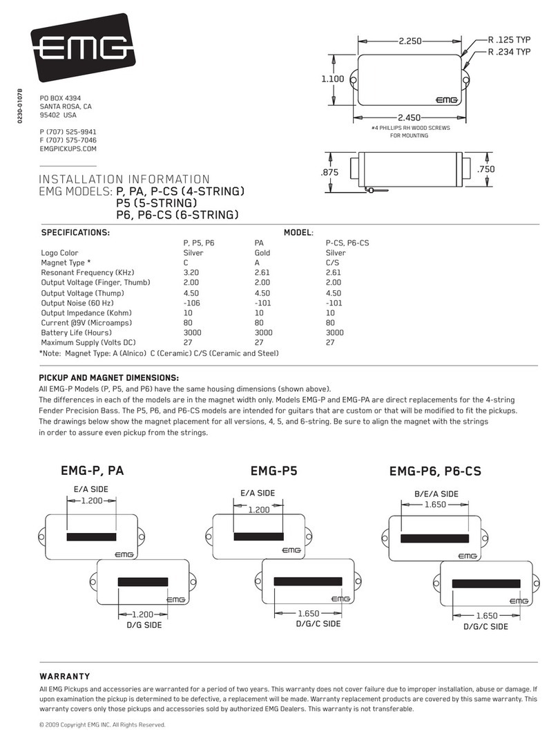 EMG P Installation information