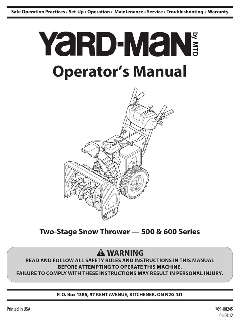 Yard-Man 500 Series User manual