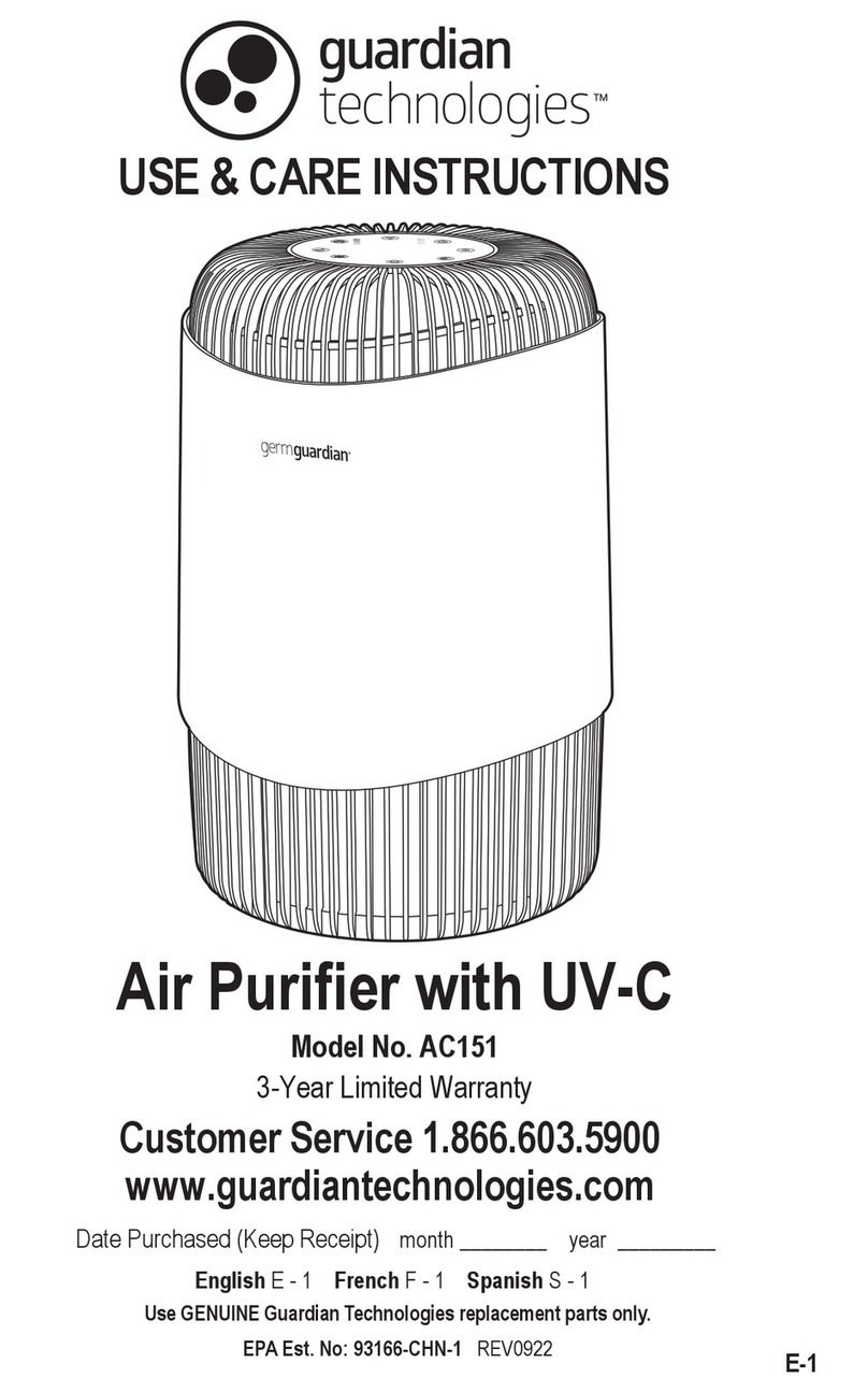Guardian AC151 Quick reference guide