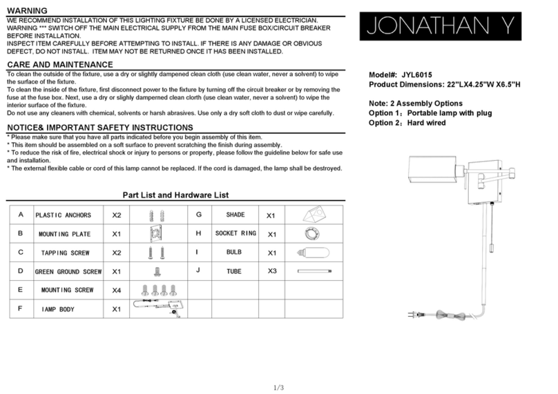 JONATHAN Y JYL6015 User manual JONATHAN Y JYL6015 User manual
